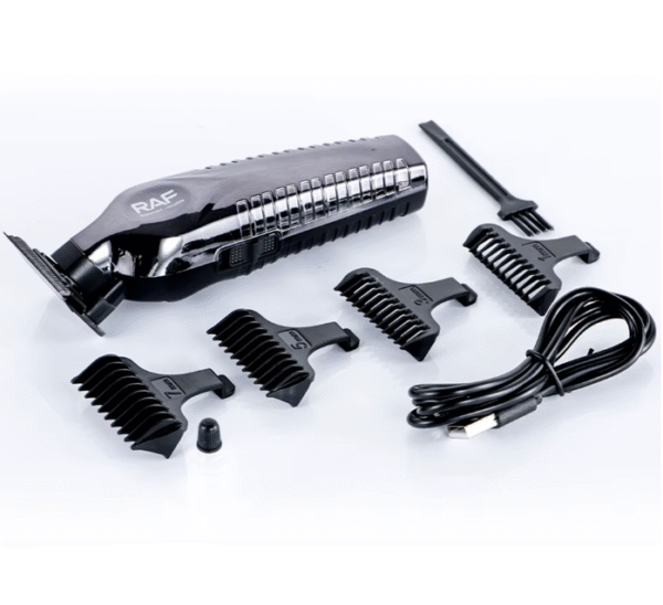 ماكينة حلاقة الشعر والحية RAF بشفرات مقاومة للحرارة وشحن USB (11) ماكينة حلاقة الشعر زيرو و اللحية شحن RAF