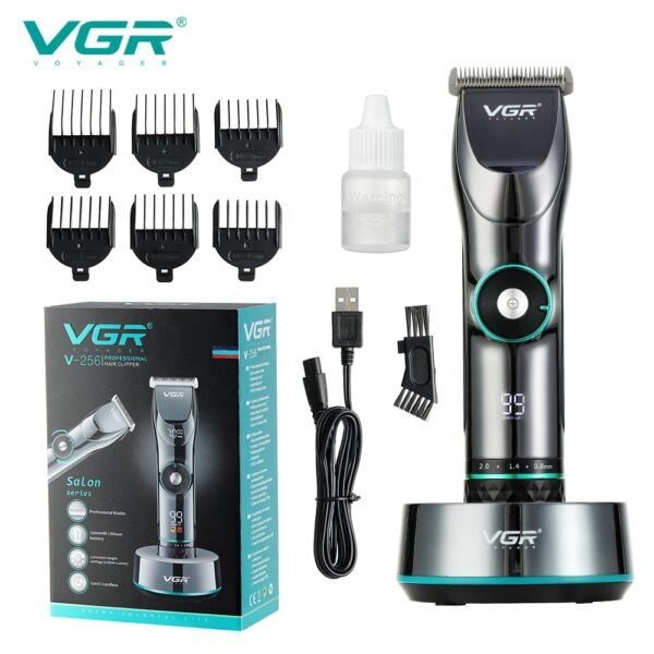 ماكينة حلاقة الشعر  VGR الاحترافية 15 سرعة مع شاشة LCD