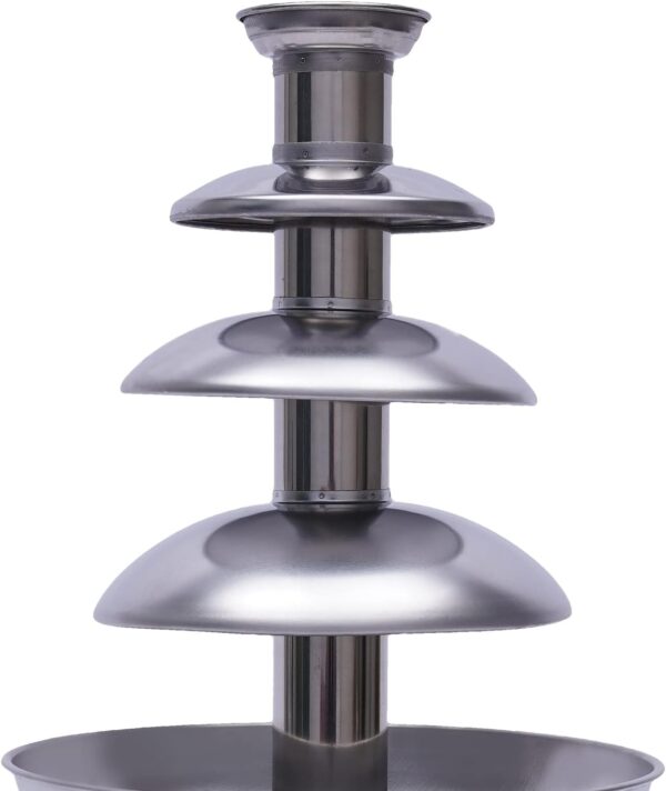 نافورة شوكولاتة ستانليس 4 طبقات بسعة 1 كجم