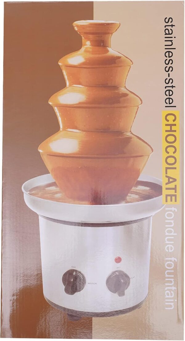 نافورة شوكولاتة ستانليس 4 طبقات بسعة 1 كجم