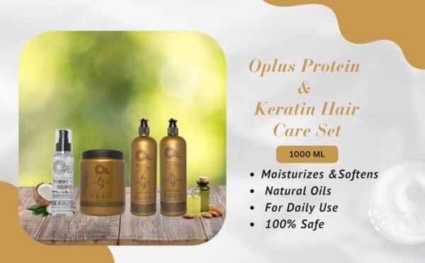 ⁦بكج العناية بالشعر Oplus بالبروتين والكيراتين 4 قطع Protein and Keratin Hair Care Set⁩ - الصورة ⁦4⁩