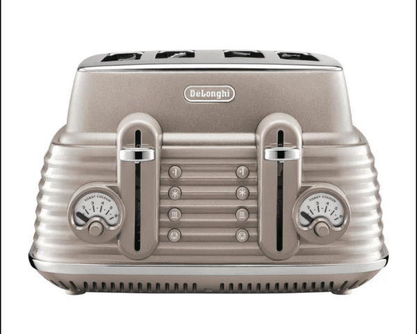 توستر DeLonghi Toaster حماصة 4 فتحات 6 مستويات تحمير + إذابة الجليد