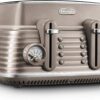توستر DeLonghi Toaster حماصة 4 فتحات 6 مستويات تحمير + إذابة الجليد