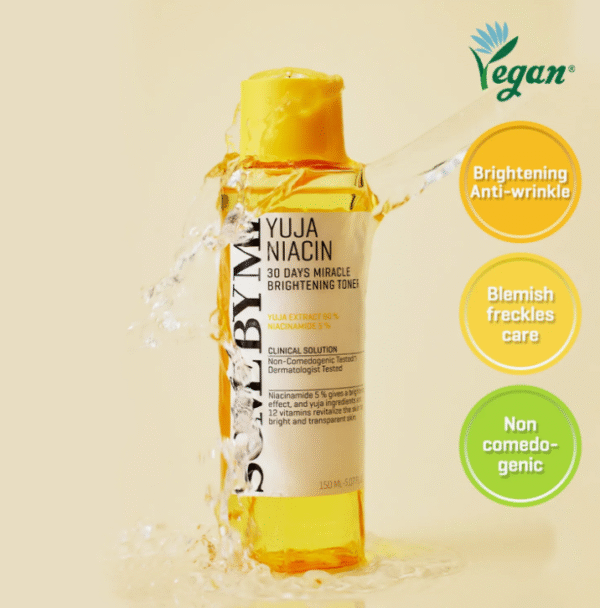 ⁦تونر تفتيح وتوحيد لون Some By Mi Yuja Niacin 30 Days Miracle Brightening Toner - منتجات كورية⁩ - الصورة ⁦3⁩