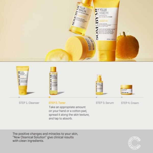 ⁦تونر تفتيح وتوحيد لون Some By Mi Yuja Niacin 30 Days Miracle Brightening Toner - منتجات كورية⁩ - الصورة ⁦11⁩