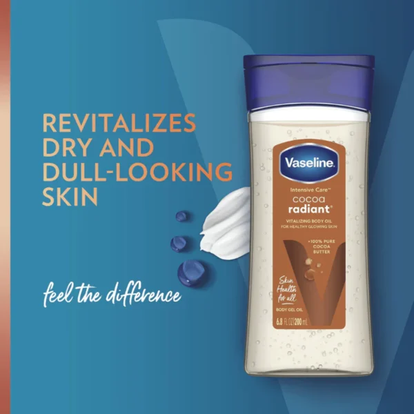 ⁦جل زيت الجسم Vaseline Intensive Care Cocoa Radiant Gel Oil⁩ - الصورة ⁦3⁩