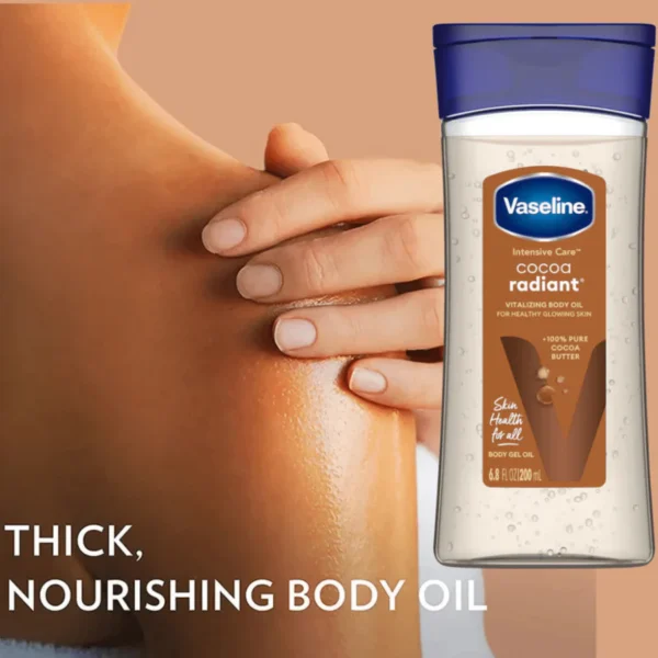 ⁦جل زيت الجسم Vaseline Intensive Care Cocoa Radiant Gel Oil⁩ - الصورة ⁦4⁩
