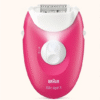 جهاز Braun Silk-épil إزالة شعر + ملحق للاماكن الحساسة مع دقة الإضاءة الذكية