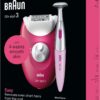 جهاز Braun Silk-épil إزالة شعر + ملحق للاماكن الحساسة مع دقة الإضاءة الذكية