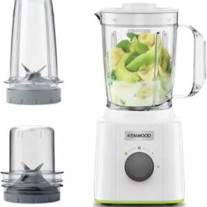 خلاط  Kenwood بقوة 350 واط مع مطحنة وزجاجة سموثي 3 قطع