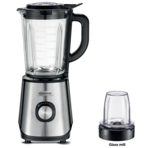 خلاط Kenwood +مطحنة بقوة 1000 واط وعاء زجاجي بسعة 1.5 لتر
