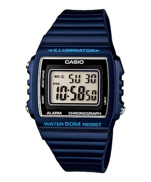 ساعة CASIO ديجتال رياضية مقاومة للماء بطارية تدوم 10 سنوات