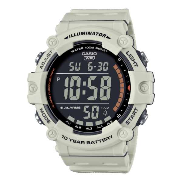 ⁦ساعة Casio Illuminator الرياضية الرقمية مناسبة للسباحة والغطس⁩ - الصورة ⁦3⁩