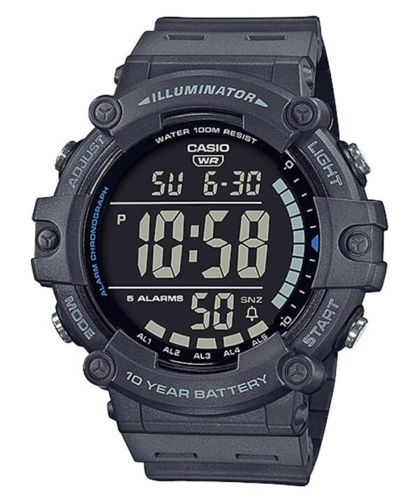 ⁦ساعة Casio Illuminator الرياضية الرقمية مناسبة للسباحة والغطس⁩ - الصورة ⁦4⁩