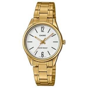 ساعة عقارب Casio نسائية ستيل ذهبي