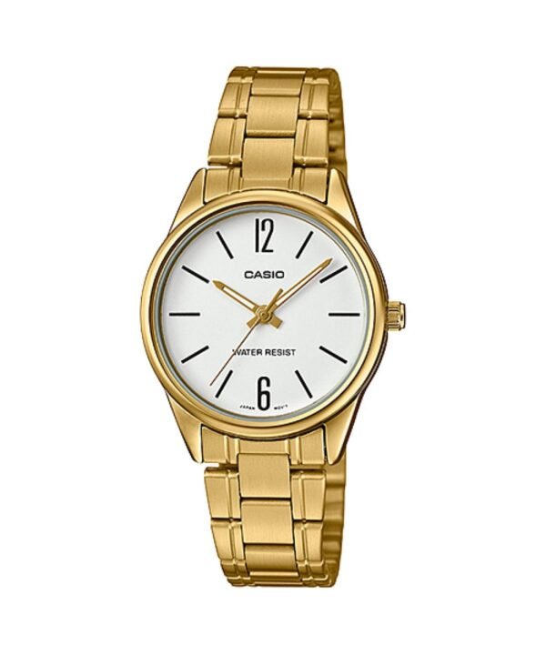 ساعة عقارب Casio نسائية ستيل ذهبي