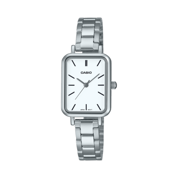 ⁦ساعة Casio نسائية ستيل تصميم مستطيل لمسة كلاسيكية⁩ - الصورة ⁦3⁩