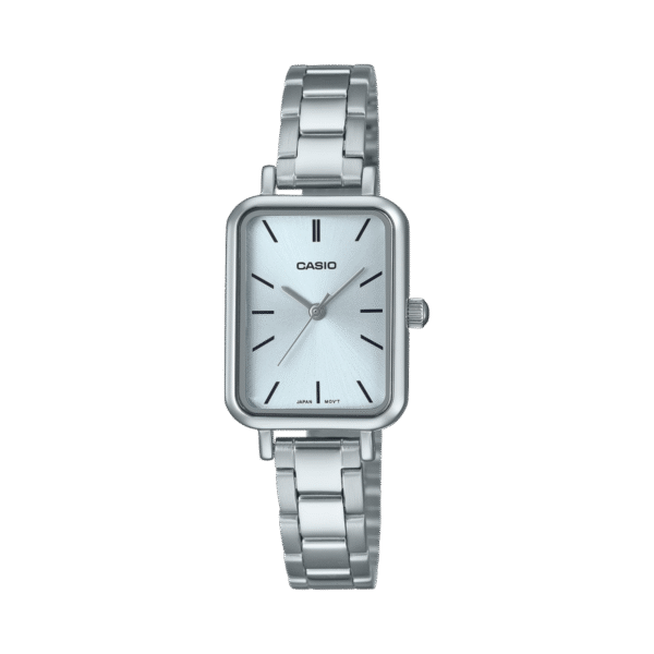 ⁦ساعة Casio نسائية ستيل تصميم مستطيل لمسة كلاسيكية⁩ - الصورة ⁦4⁩