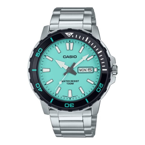 ⁦ساعة Casio MTD-125D-3AV للرجال هيكل معدني⁩ - الصورة ⁦3⁩