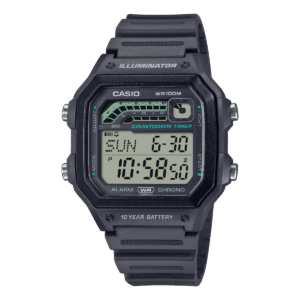 ساعة Casio للرجال ديجتال تاريخ + يوم ببطارية تدوم 10 سنوات