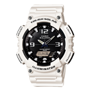 ساعة Casio للرجال عقارب + ديجتال - تعمل بالطاقة الشمسية
