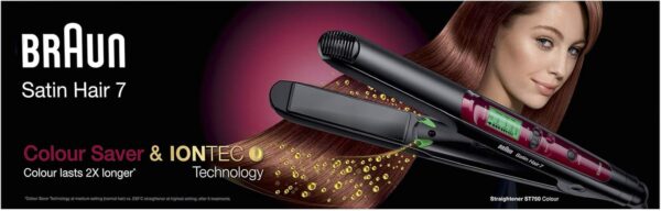 ستريتنر الشعر Braun Satin Hair 7 ST750 – تقنية الحفاظ على اللون + IONTEC