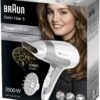 سشوار الشعر Braun بقوة 2500 واط 3 درجات حرارة تصميم خفيف