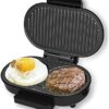 صانعة برغر مزدوجة 750 واط بسطح غير لاصق