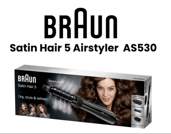 ⁦فرشاة Braun لتصفيف شعر صحي ولامع 3 قطع Satin Hair 5 Airstyler⁩ - الصورة ⁦2⁩