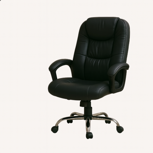 كرسي جلد متحرك فاخر – قوة، راحة وأناقة في مكان واحد
