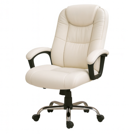 كرسي جلد – فخامة وجودة تدوم مع قاعدة معدنية تتحمل الاوزان الثقيلة