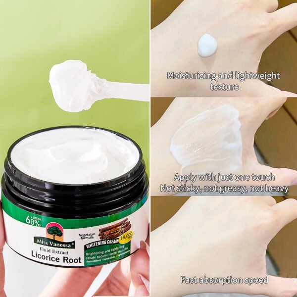 ⁦كريم عرق السوس Licorice Root Whitening  للتفتيح والترطيب⁩ - الصورة ⁦6⁩