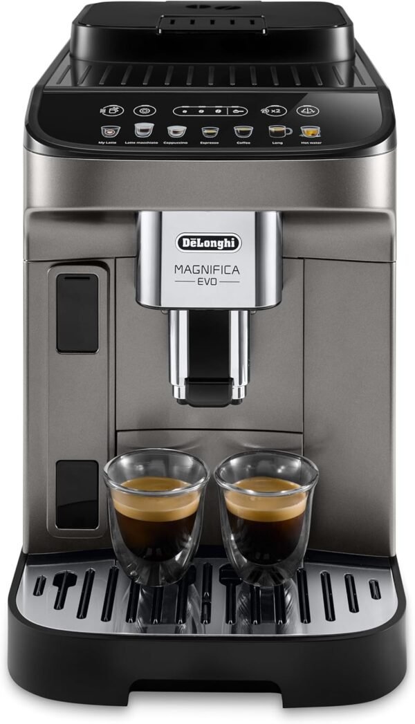 ⁦ماكينة القهوة De'Longhi اتوماتيكية Magnifica Evo + مطحنة 15 بار⁩ - الصورة ⁦6⁩