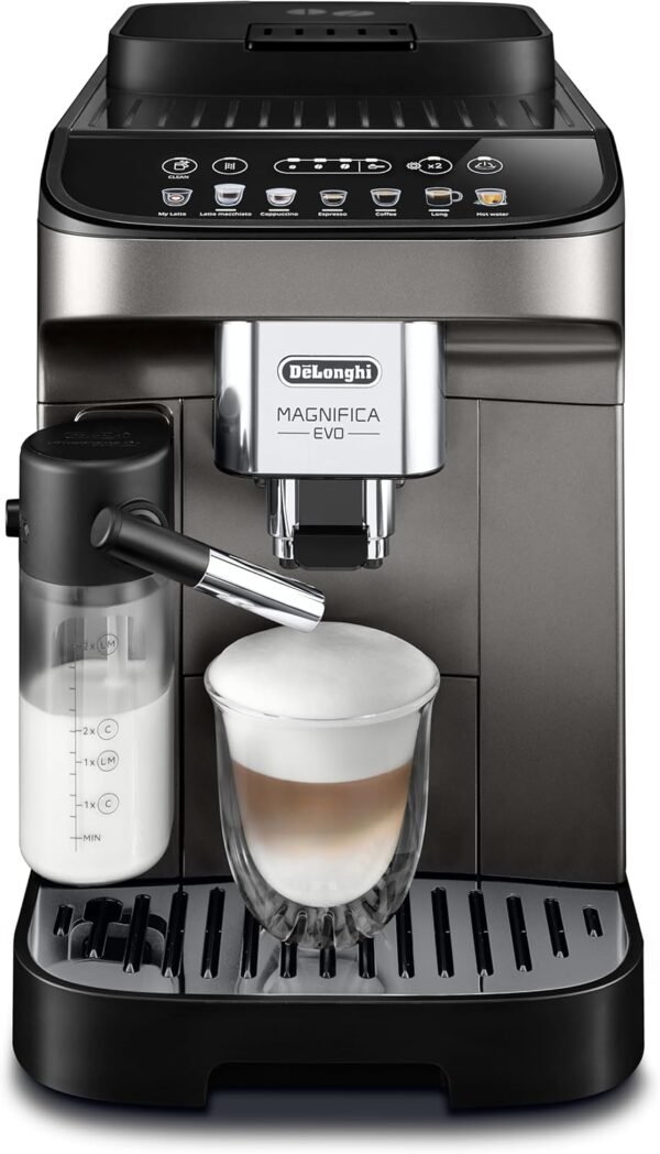⁦ماكينة القهوة De'Longhi اتوماتيكية Magnifica Evo + مطحنة 15 بار⁩ - الصورة ⁦7⁩