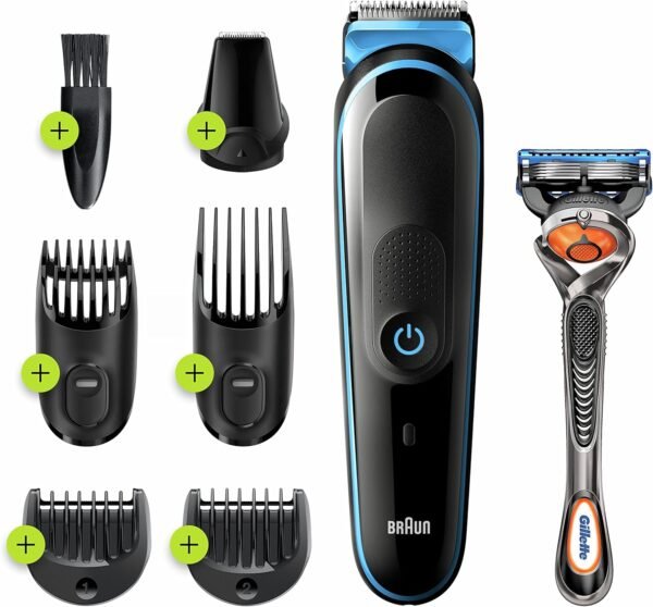 ماكينة حلاقة BRAUN الكاملة للرجال 7 وظائف في جهاز واحد جاف /رطب