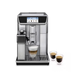 ماكينة قهوة DeLonghi أوتوماتيكية فاخرة بضغط 19 بار