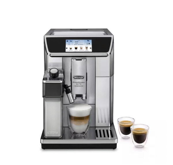 ماكينة قهوة DeLonghi أوتوماتيكية فاخرة بضغط 19 بار