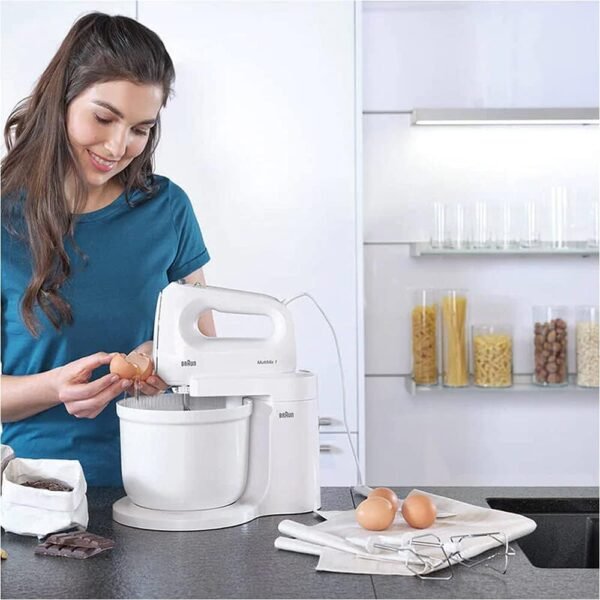 ⁦مضرب Braun MultiMix يدوي 2 في 1 بحامل عمودي + وعاء⁩ - الصورة ⁦10⁩