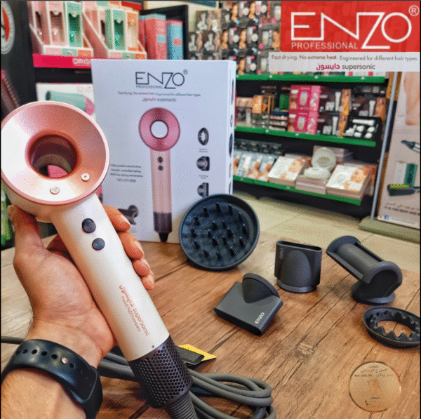 ⁦بكج دايسون للشعر Supersonic ماركة ENZO بقوة 1600 واط 5 رؤوس⁩ - الصورة ⁦8⁩