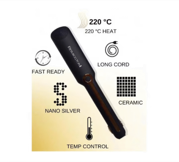 بكج سشوار الشعر 2000 واط + ستريتنر سيراميك تسخين سريع