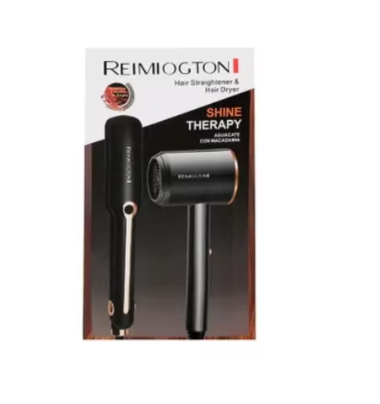 بكج سشوار الشعر 2000 واط + ستريتنر سيراميك تسخين سريع