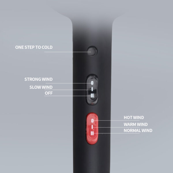 سشوار الشعر 3 مستويات حرارة 2800 واط X6 Professional