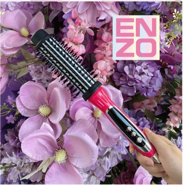 فرشاة حرارية لتصفيف وفرد الشعر، 5 إعدادات حرارة، تسخين سريع وتصميم عملي (3) فرشاة حرارية لتصفيف وفرد الشعر 5 إعدادات حرارة DSP