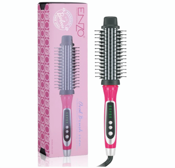 فرشاة حرارية لتصفيف وفرد الشعر، 5 إعدادات حرارة، تسخين سريع وتصميم عملي (4) فرشاة حرارية لتصفيف وفرد الشعر 5 إعدادات حرارة DSP