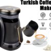 ماكينة القهوة التركية 4 اكواب حماية من الفوران والغليان الجاف Sonashi