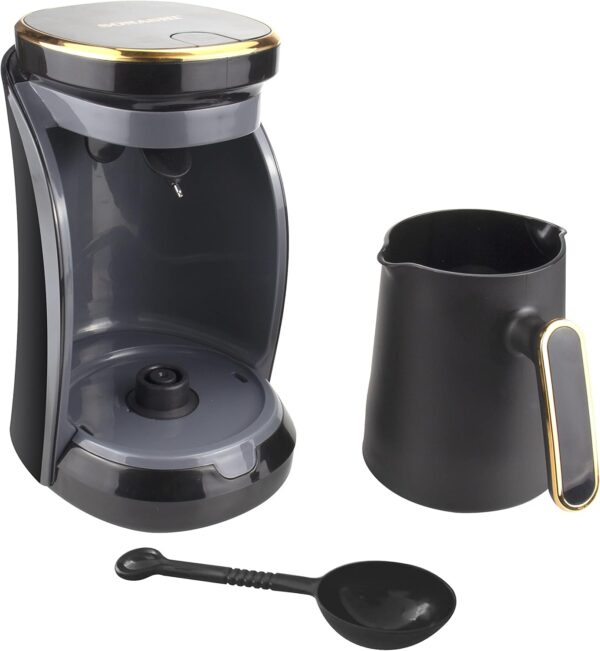 ماكينة القهوة التركية 4 اكواب حماية من الفوران والغليان الجاف Sonashi