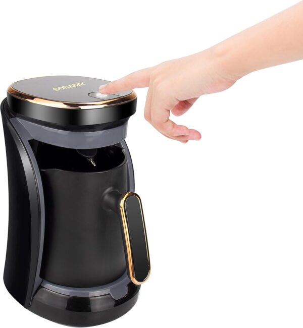 ماكينة القهوة التركية 4 اكواب حماية من الفوران والغليان الجاف Sonashi