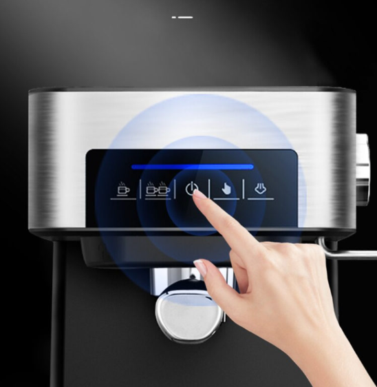 ماكينة القهوة + صانعة رغوة للحليب 15 بار بسعة 1.8 لتر Sonashi