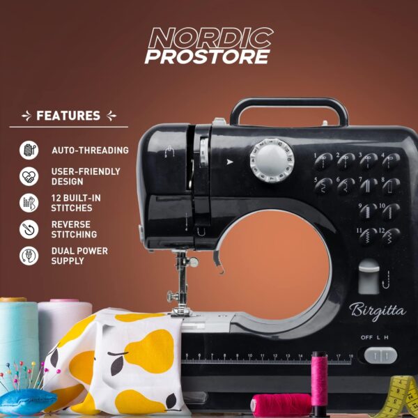 ماكينة خياطة منزلية متعددة الوظائف 12 غرزة مدمجة (3) ماكينة خياطة منزلية متعددة الوظائف 12 غرزة مدمجة