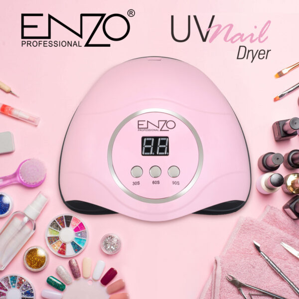 مجفف أظافر UV/LED جل الأظافر- تجفيف سريع، مستشعر لمس